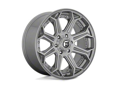 Fuel Wheels Siege Brushed Gunmetal with Tinted Clear Wheel; 18x9 (20-24 Jeep Gladiator JT)
