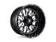Fuel Wheels Stroke Gloss Black Milled Wheel; 20x10 (20-24 Jeep Gladiator JT)