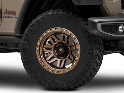 Fuel Wheels Syndicate Full Matte Bronze Wheel; 17x9; 1mm Offset (20-24 Jeep Gladiator JT)