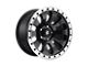 Fuel Wheels Tactic Matte Black with Machined Ring Wheel; 17x9 (20-24 Jeep Gladiator JT)