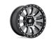 Fuel Wheels Tactic Matte Gunmetal with Black Bead Ring Wheel; 18x9 (20-24 Jeep Gladiator JT)