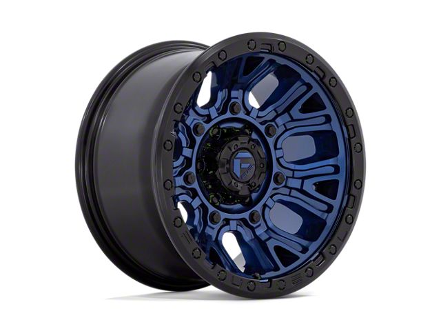 Fuel Wheels Traction Dark Blue with Black Ring Wheel; 17x9 (20-24 Jeep Gladiator JT)