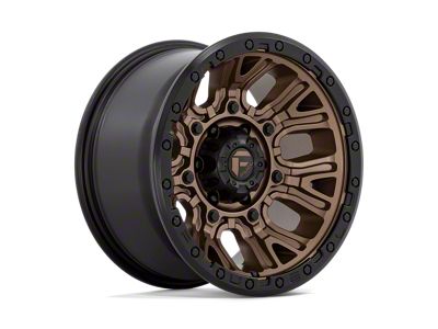 Fuel Wheels Traction Matte Bronze with Black Ring Wheel; 20x9; 1mm Offset (20-24 Jeep Gladiator JT)