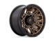 Fuel Wheels Traction Matte Bronze with Black Ring Wheel; 20x9 (20-24 Jeep Gladiator JT)