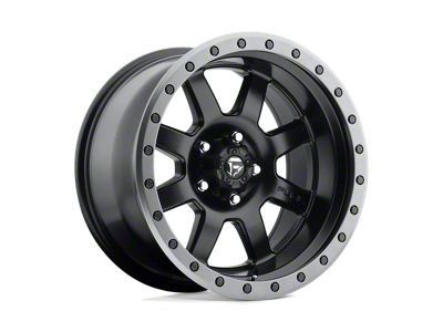 Fuel Wheels Trophy Matte Black with Gunmetal Ring Wheel; 18x10 (20-24 Jeep Gladiator JT)