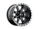 Fuel Wheels Trophy Matte Black with Gunmetal Ring Wheel; 18x10; -24mm Offset (20-24 Jeep Gladiator JT)