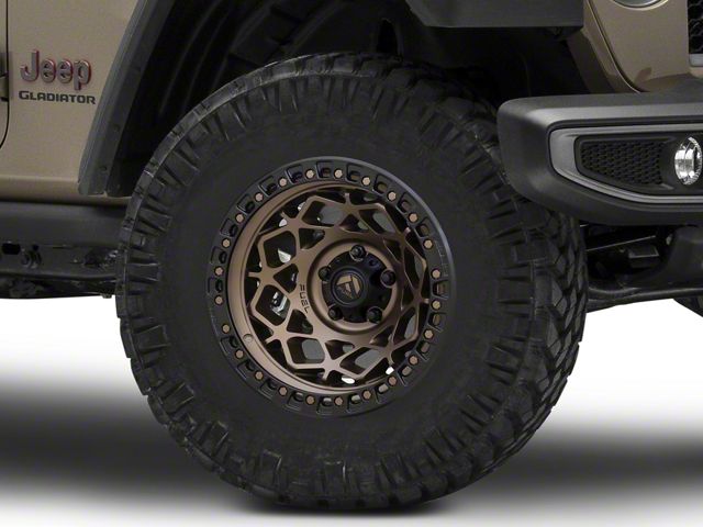 Fuel Wheels Unit Matte Bronze with Matte Black Ring Wheel; 17x9 (20-24 Jeep Gladiator JT)