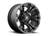 Fuel Wheels Vapor Matte Black Double Dark Tint Wheel; 17x9; 1mm Offset (20-24 Jeep Gladiator JT)