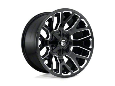 Fuel Wheels Warrior Gloss Black Milled Wheel; 20x9; 20mm Offset (20-24 Jeep Gladiator JT)