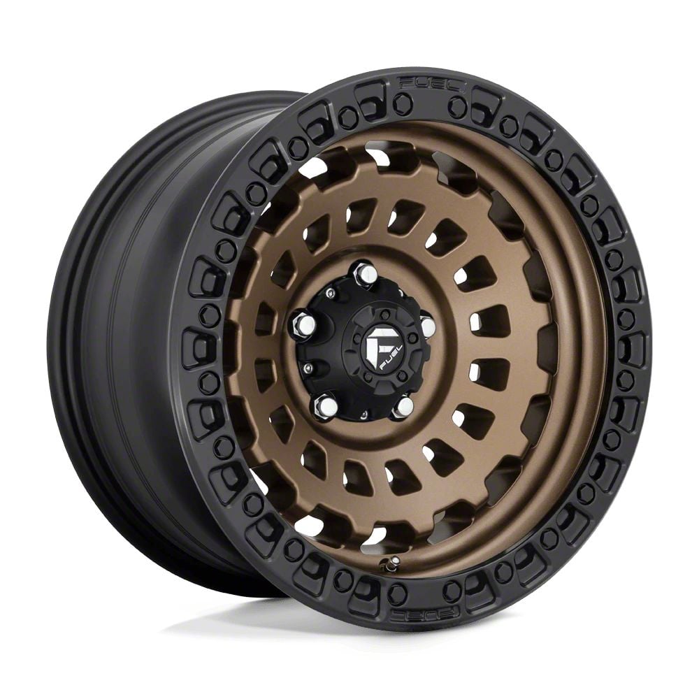 Fuel Wheels Jeep Gladiator Zephyr Matte Bronze with Black Bead Ring ...