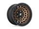 Fuel Wheels Zephyr Matte Bronze with Black Bead Ring Wheel; 18x9 (20-24 Jeep Gladiator JT)