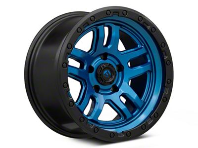 Fuel Wheels Ammo Gloss Blue with Black Bead Ring Wheel; 17x9; -12mm Offset (05-10 Jeep Grand Cherokee WK, Excluding SRT8)