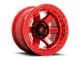 Fuel Wheels Block Beadlock Candy Red Wheel; 17x9; -15mm Offset (05-10 Jeep Grand Cherokee WK, Excluding SRT8)