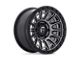 Fuel Wheels Cycle Matte Gunmetal with Black Ring Wheel; 17x9; -12mm Offset (99-04 Jeep Grand Cherokee WJ)