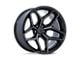 Fuel Wheels Flux Gloss Black Brushed Face with Gray Tint Wheel; 17x9; -12mm Offset (99-04 Jeep Grand Cherokee WJ)