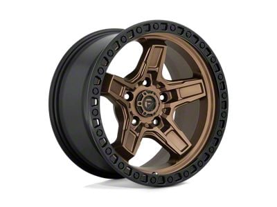 Fuel Wheels Kicker Matte Bronze with Black Bead Ring Wheel; 17x9; -12mm Offset (99-04 Jeep Grand Cherokee WJ)