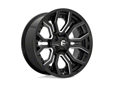 Fuel Wheels Rage Gloss Black Milled Wheel; 20x10; -18mm Offset (22-24 Jeep Grand Cherokee WL)