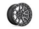 Fuel Wheels Rebel Matte Gunmetal with Black Bead Ring Wheel; 17x9 (99-04 Jeep Grand Cherokee WJ)