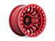 Fuel Wheels Rincon Beadlock Candy Red Wheel; 17x9; -38mm Offset (99-04 Jeep Grand Cherokee WJ)