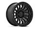 Fuel Wheels Rincon Matte Black with Gloss Black Lip Wheel; 17x9; -12mm Offset (99-04 Jeep Grand Cherokee WJ)