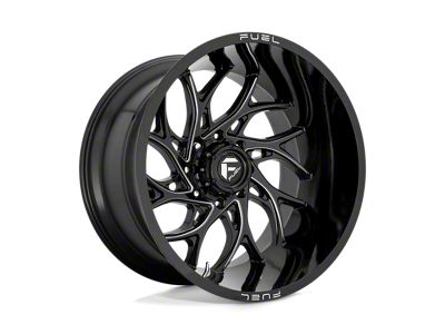 Fuel Wheels Runner Gloss Black Milled Wheel; 26x14; -75mm Offset (22-24 Jeep Grand Cherokee WL)