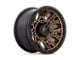 Fuel Wheels Traction Matte Bronze with Black Ring Wheel; 17x9; -12mm Offset (99-04 Jeep Grand Cherokee WJ)