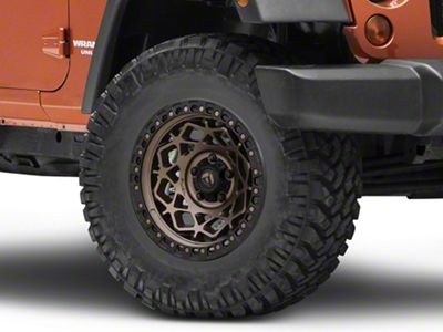Fuel Wheels Unit Matte Bronze with Matte Black Ring Wheel; 17x9 (05-10 Jeep Grand Cherokee WK, Excluding SRT8)