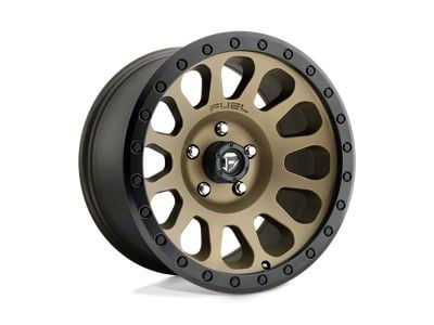 Fuel Wheels Vector Matte Bronze with Black Bead Ring Wheel; 17x9; -12mm Offset (99-04 Jeep Grand Cherokee WJ)