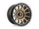 Fuel Wheels Vector Matte Bronze with Black Bead Ring Wheel; 17x9; -12mm Offset (99-04 Jeep Grand Cherokee WJ)