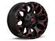 Fuel Wheels Assault Matte Black Red Milled Wheel; 22x10; -18mm Offset (99-04 Jeep Grand Cherokee WJ)