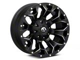 Fuel Wheels Assault Satin Black Machined Wheel; 18x9; -12mm Offset (99-04 Jeep Grand Cherokee WJ)