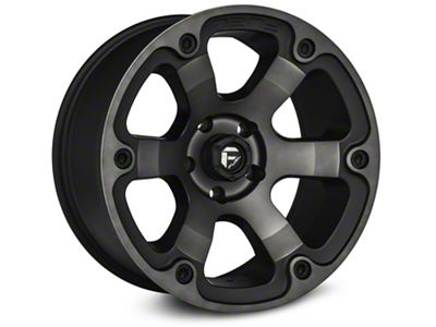 Fuel Wheels Beast Matte Black Machined Wheel; 18x9; -12mm Offset (99-04 Jeep Grand Cherokee WJ)