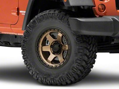 Fuel Wheels Block Matte Bronze Wheel; 17x9 (99-04 Jeep Grand Cherokee WJ)