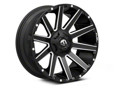 Fuel Wheels Contra Matte Black Milled Wheel; 20x9; 1mm Offset (99-04 Jeep Grand Cherokee WJ)