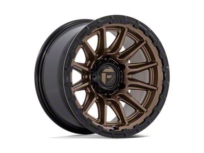 Fuel Wheels Piston Matte Bronze with Gloss Black Lip Wheel; 20x10; -18mm Offset (99-04 Jeep Grand Cherokee WJ)