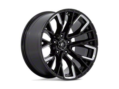 Fuel Wheels Rebar Gloss Black Milled Wheel; 20x10; -18mm Offset (99-04 Jeep Grand Cherokee WJ)