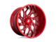 Fuel Wheels Runner Candy Red Milled Wheel; 22x10; -18mm Offset (99-04 Jeep Grand Cherokee WJ)