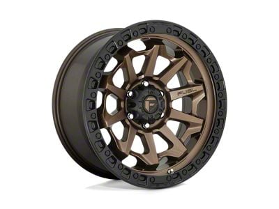 Fuel Wheels Covert Matte Bronze with Black Bead Ring Wheel; 18x9; -12mm Offset (05-10 Jeep Grand Cherokee WK)