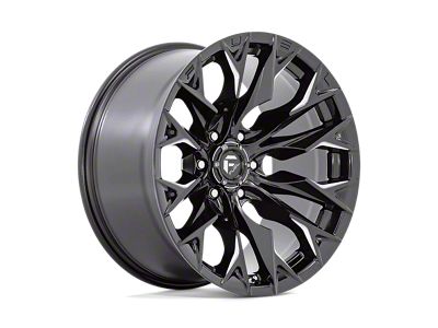 Fuel Wheels Flame Gloss Black Milled Wheel; 20x9; 1mm Offset (05-10 Jeep Grand Cherokee WK)