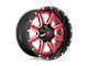 Fuel Wheels Maverick Gloss Red Wheel; 20x10; -19mm Offset (05-10 Jeep Grand Cherokee WK)