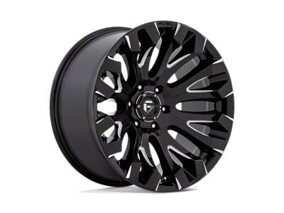 Fuel Wheels Quake Gloss Black Milled Wheel; 18x9; 1mm Offset (05-10 Jeep Grand Cherokee WK)