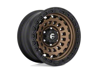 Fuel Wheels Zephyr Matte Bronze with Black Bead Ring Wheel; 20x9; 20mm Offset (05-10 Jeep Grand Cherokee WK)