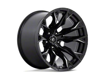 Fuel Wheels Flame Gloss Black Milled Wheel; 20x12; -44mm Offset (11-21 Jeep Grand Cherokee WK2)