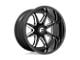 Fuel Wheels Hammer Gloss Black Milled Wheel; 20x10; -18mm Offset (11-21 Jeep Grand Cherokee WK2)