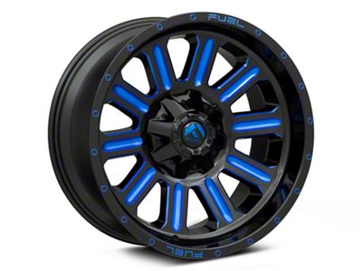 Fuel Wheels Hardline Gloss Black with Blue Tinted Clear Wheel; 20x10 (11-21 Jeep Grand Cherokee WK2)