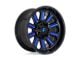 Fuel Wheels Hardline Gloss Black with Blue Tinted Clear Wheel; 18x9; -12mm Offset (11-21 Jeep Grand Cherokee WK2)