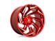 Fuel Wheels Reaction Candy Red Milled Wheel; 24x12; -44mm Offset (11-21 Jeep Grand Cherokee WK2)