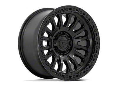 Fuel Wheels Rincon Matte Black with Gloss Black Lip Wheel; 18x9; 1mm Offset (11-21 Jeep Grand Cherokee WK2)