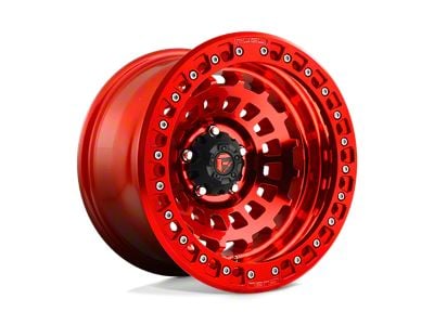 Fuel Wheels Zephyr Beadlock Candy Red Wheel; 17x9; -15mm Offset (99-04 Jeep Grand Cherokee WJ)