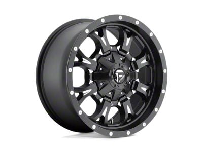 Fuel Wheels Krank Matte Black Milled Wheel; 17x9; -12mm Offset (93-98 Jeep Grand Cherokee ZJ)